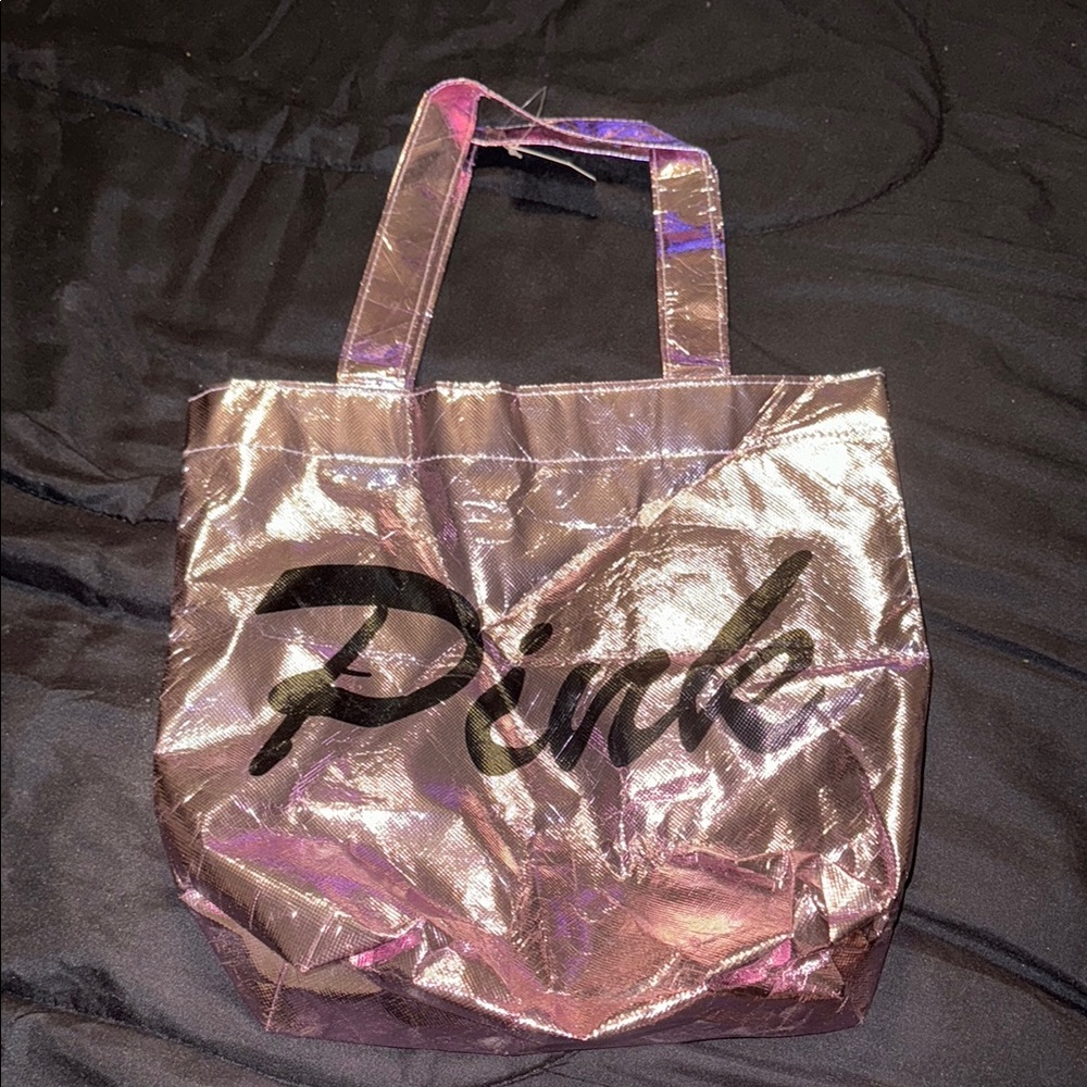 PINK Victoria's Secret Iridescent Pink Tote